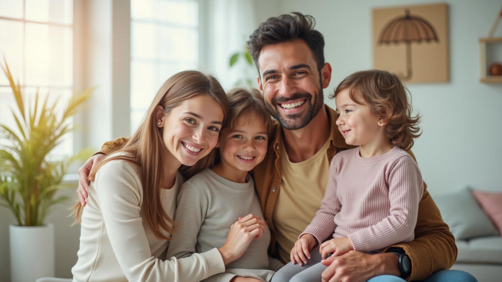 Family protected by life insurance